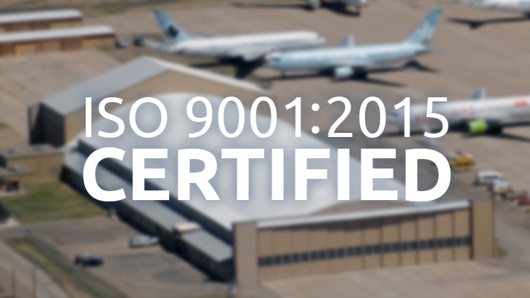 AerSale® Awarded ISO 9001:2015 Management System Certificate